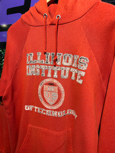 80s Illinois Institute of Technology Champion Hoodie. Size M/L