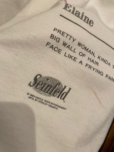 Vintage Stanley Desantis Seinfeld 1993 Elaine Head T-Shirt Size XL