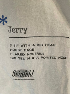 1993 Stanley Desantis Seinfeld Jerry Head T-Shirt Size M