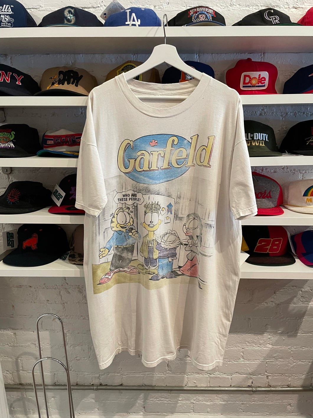 Garfeld Seinfeld Parody Garfield T-Shirt Size OSFA