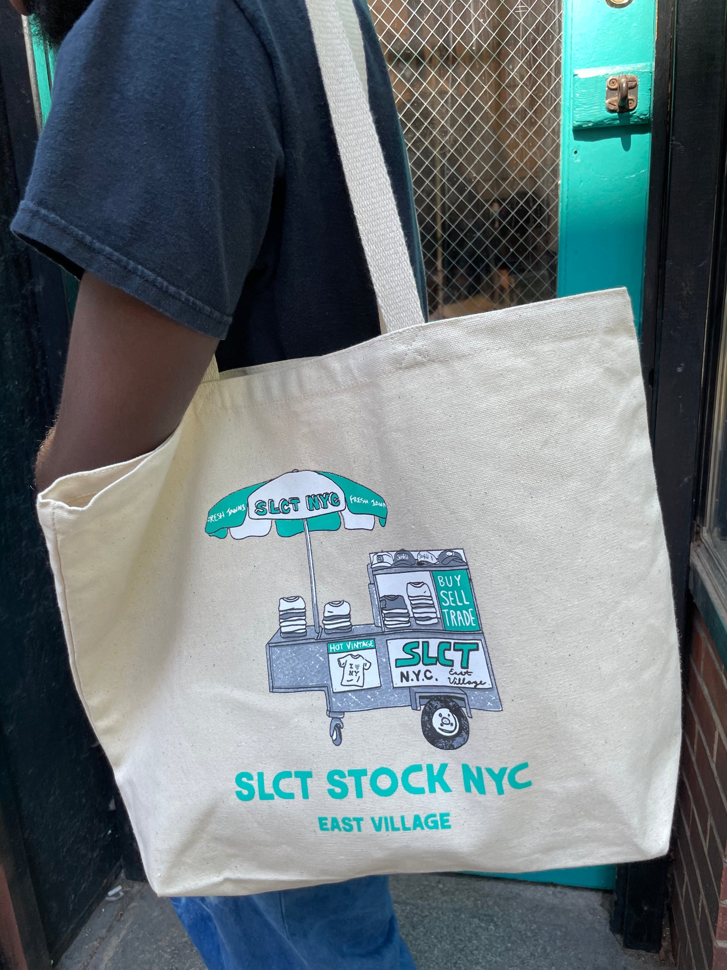 SLCT Stock NYC Jumbo Canvas Tote Bag